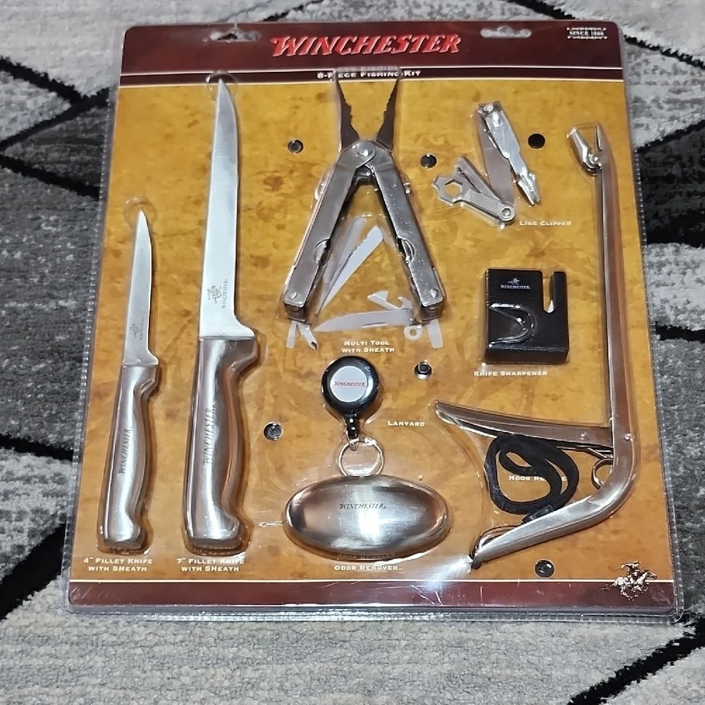 WINCHESTER 2008 8-PIECE STAINLESS STEEL FISHING KIT